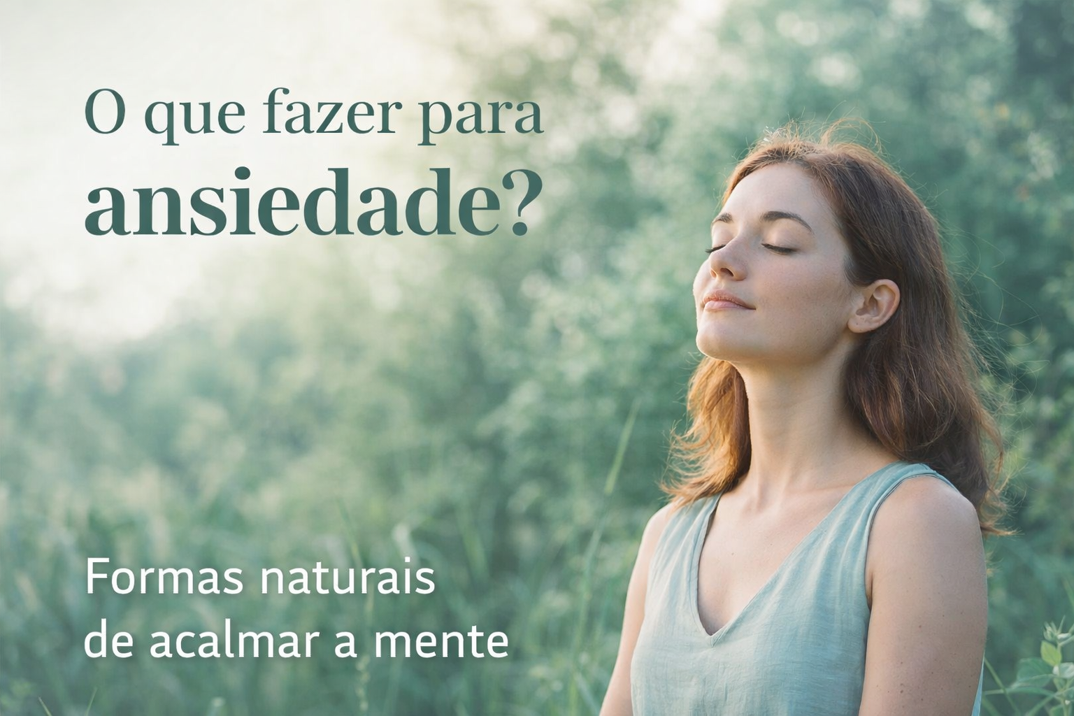 O que fazer para ansiedade