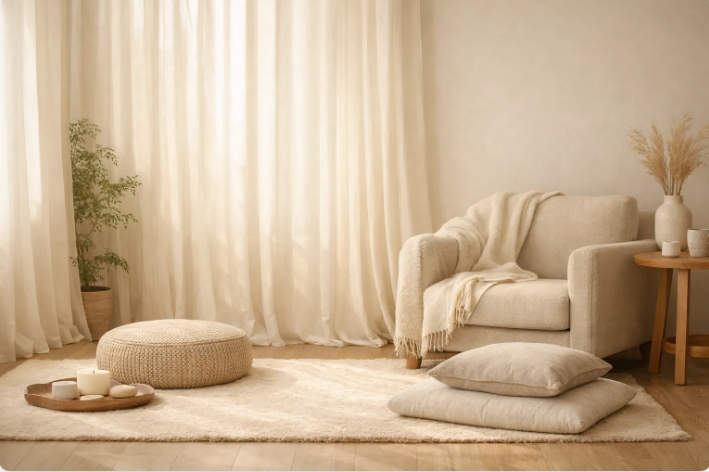 Espaço terapêutico acolhedor